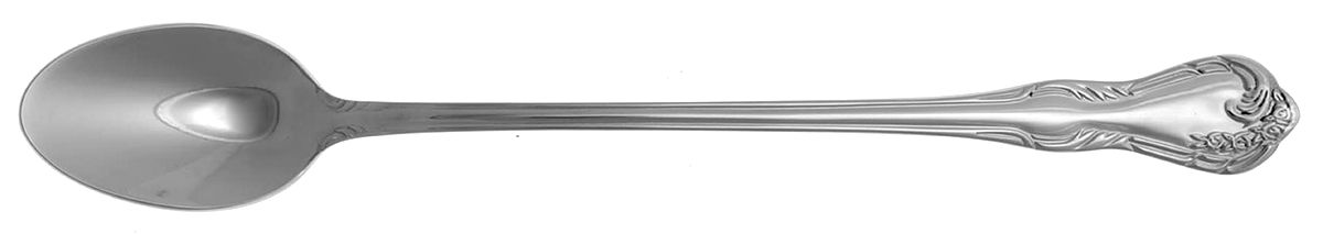 Lattice Rose (Stainless) Iced Tea Spoon by Reed & Barton-1