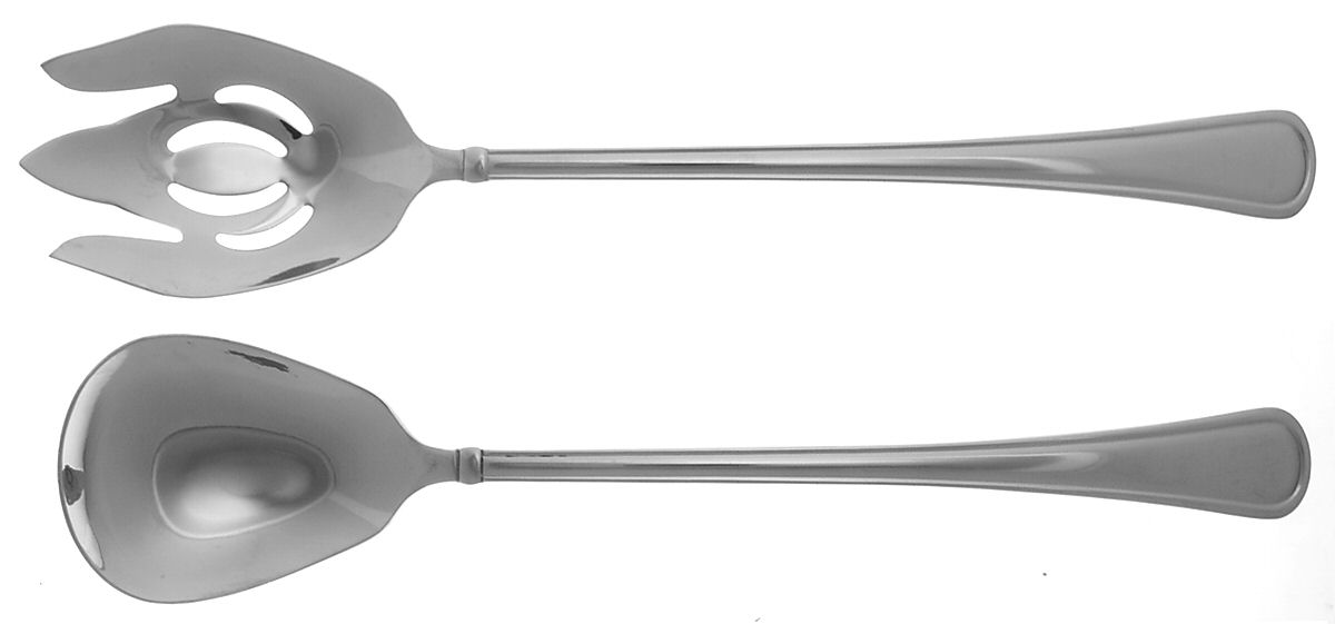 Mendon (Stainless) Large Solid Serving Set by Reed & Barton-1