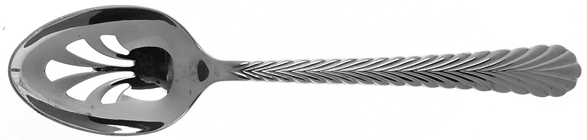 Fountain (Stainless) Pierced Tablespoon (Serving Spoon) by Reed & Barton-1