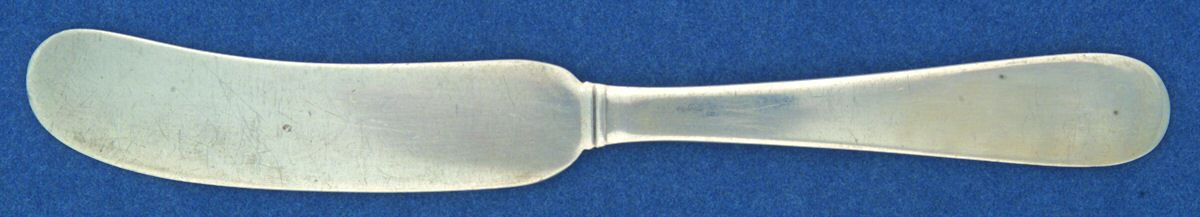 RDS152 (Sterling) Flat Handle Butter Spreader by Reed & Barton-1