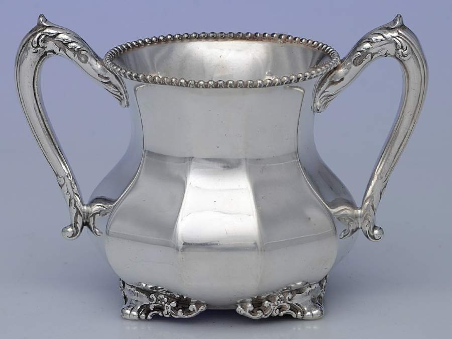 3560 (Silverplate, Hollwware) Silverplate Open Sugar Bowl by Reed & Barton-1