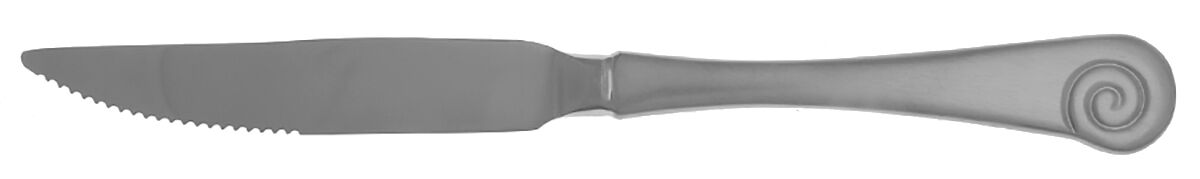 Ammonite Satin (Stainless) Steak Knife Individual Hollow, Serrate HC by Robert Welch-1
