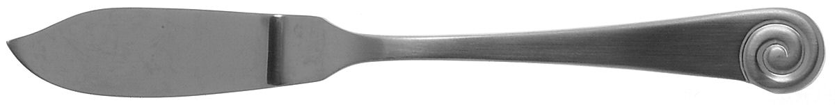 Ammonite Satin (Stainless) Flat Handle Master Butter Knife by Robert Welch-1