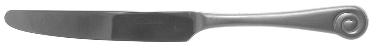 Ammonite Satin (Stainless) Dessert Knife Solid Piece by Robert Welch-1