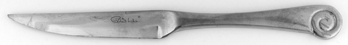 Ammonite Satin (Stainless) Individual Solid Handle Steak Knife by Robert Welch-1