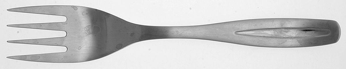 Linton Satin Medium Solid Cold Meat Serving Fork by Robert Welch-1