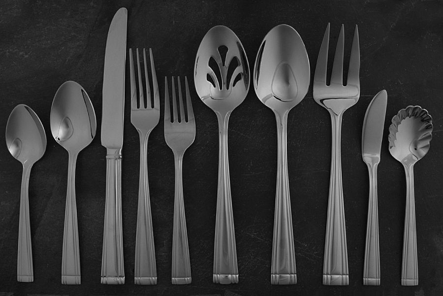 Woodlawn-West End (Stainless) 45 Piece Starter Set by Reed & Barton-1
