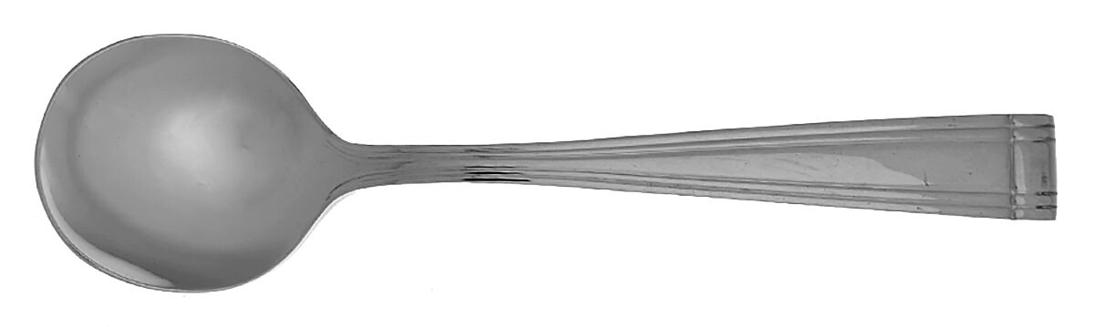Woodlawn-West End (Stainless) Round Bowl Soup Spoon (Cream Soup) HC by Reed & Barton-1