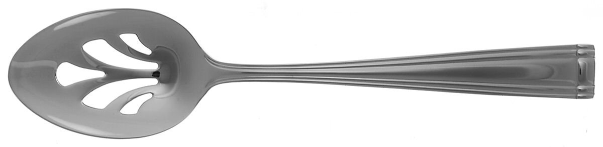 Woodlawn-West End (Stainless) Pierced Tablespoon (Serving Spoon) by Reed & Barton-1