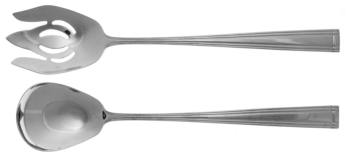 Woodlawn-West End (Stainless) Solid Oversized Serving Salad Set by Reed & Barton-1