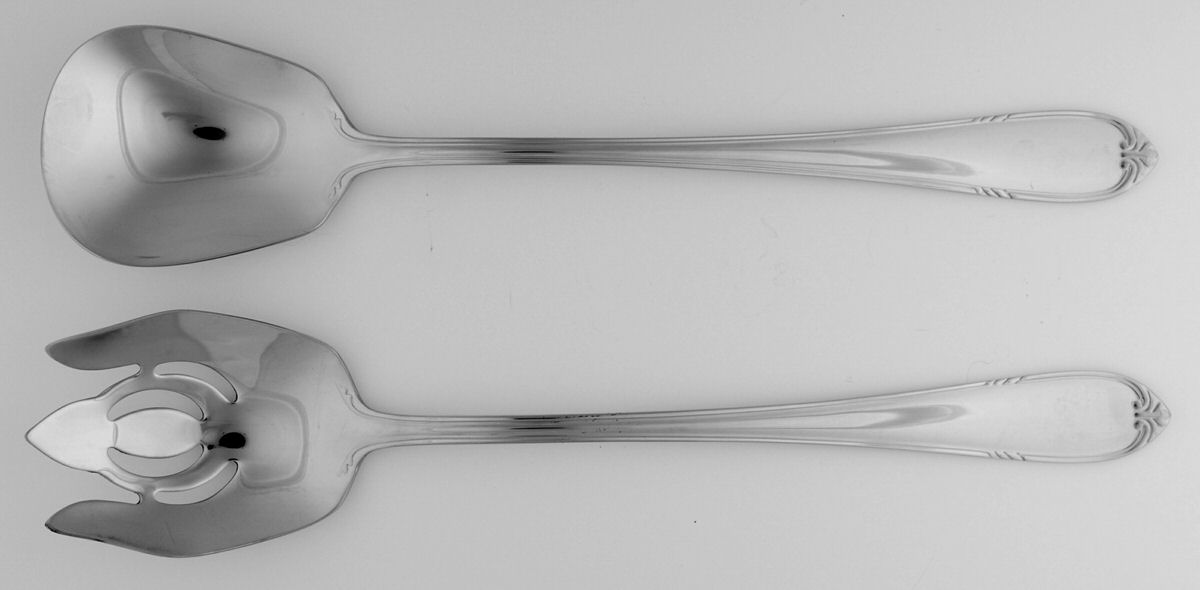 Mayfield (Stainless) Solid Oversized Serving Salad Set by Reed & Barton-1