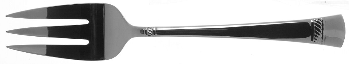 Duvall (Stainless) Large Solid Cold Meat Serving Fork by Reed & Barton-1