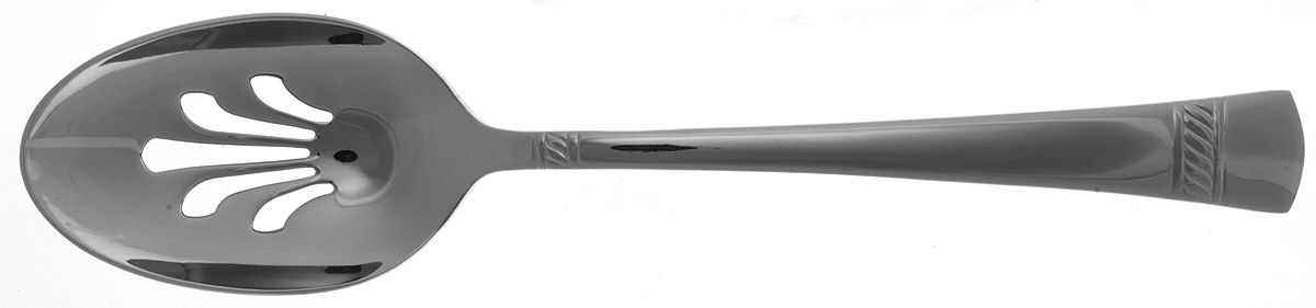 Duvall (Stainless) Pierced Tablespoon (Serving Spoon) by Reed & Barton-1