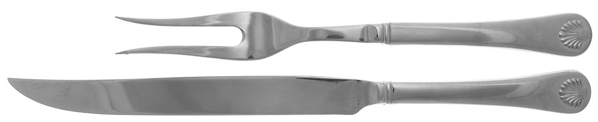 Bayview (Stainless, China) Large 2-Piece Roast Carving Set w/Stainless Blade by Reed & Barton-1