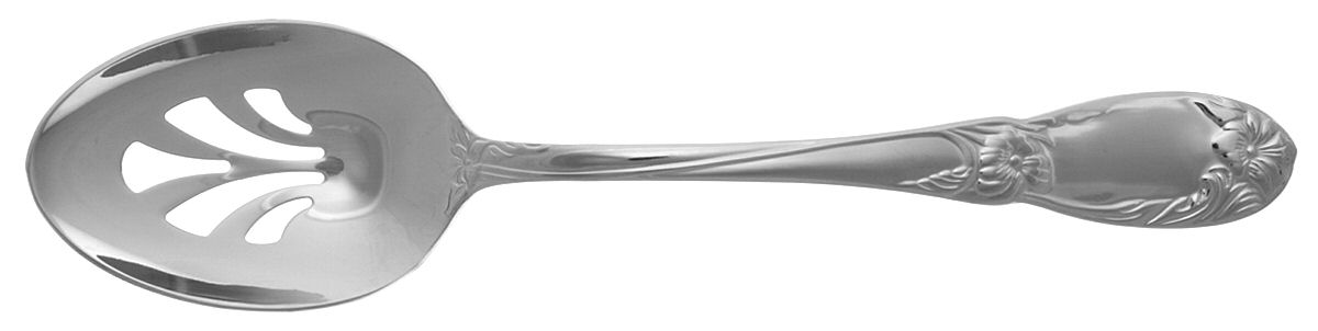 La Bella (Stainless) Pierced Tablespoon (Serving Spoon) by Reed & Barton-1