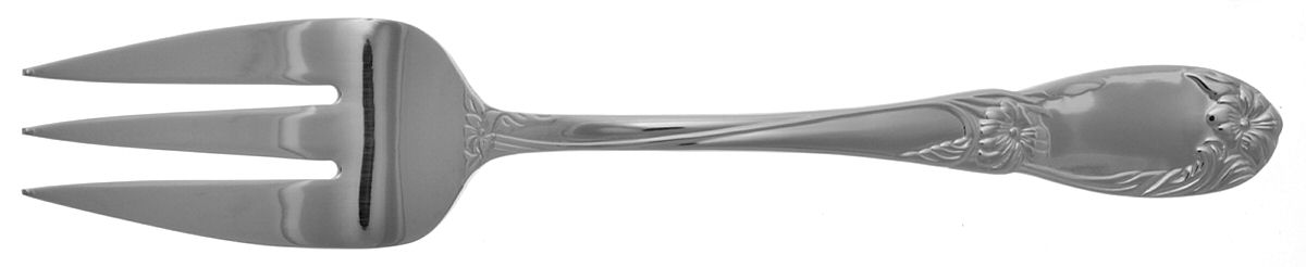 La Bella (Stainless) Large Solid Cold Meat Serving Fork by Reed & Barton-1