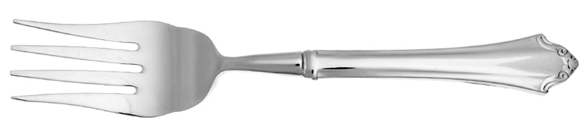 Devonshire (Stainless, China) Cold Meat Fork Large, Stainless Tines HC by Reed & Barton-1