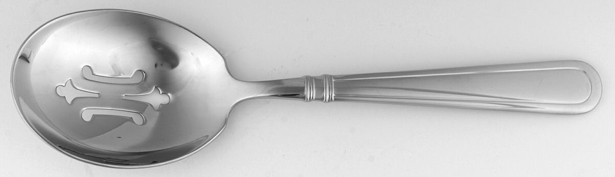 Austin (Stainless) Pierced Tablespoon (Serving Spoon) by Reed & Barton-1