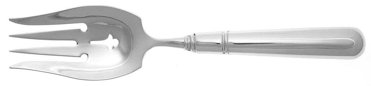 Elissa (Stainless) Medium Solid Cold Meat Serving Fork by Reed & Barton-1