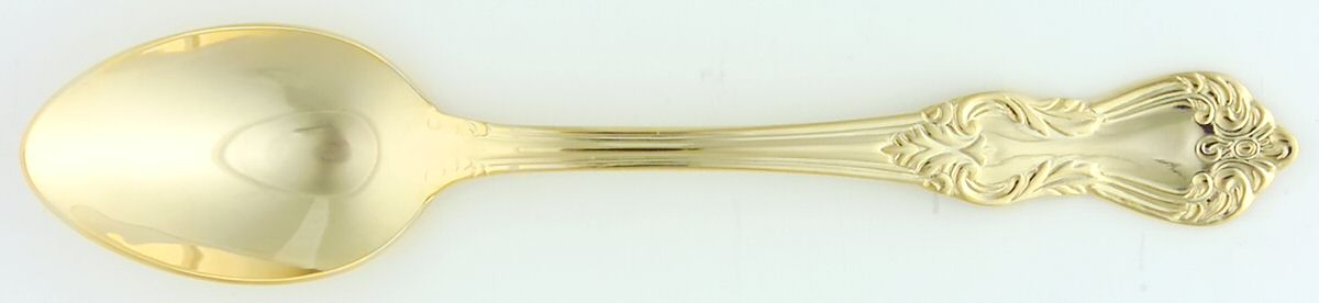 Golden Marlborough (Gold Electoplate) Teaspoon by Reed & Barton-1