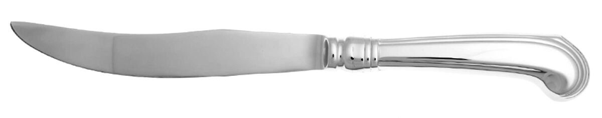 Williamsburg Royal Scroll (Stainless) Pistol Steak Knife Individual, No Serrate HC by Reed & Barton-1