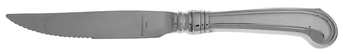Williamsburg Royal Scroll (Stainless) Steak Knife Individual Hollow, Serrate HC by Reed & Barton-1