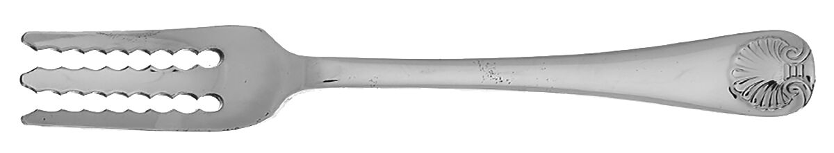 Williamsburg Royal Shell (Stainless) Individual Solid Spaghetti Fork Hc by Reed & Barton-1