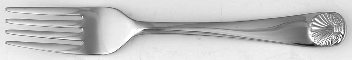 Williamsburg Royal Shell (Stainless) Baby Fork by Reed & Barton-1