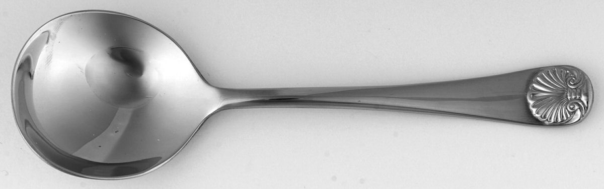 Williamsburg Royal Shell (Stainless) Sugar Spoon by Reed & Barton-1