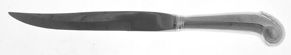 Williamsburg Shell (Sterling) Individual Pistol Handle Steak Knife by Reed & Barton-1