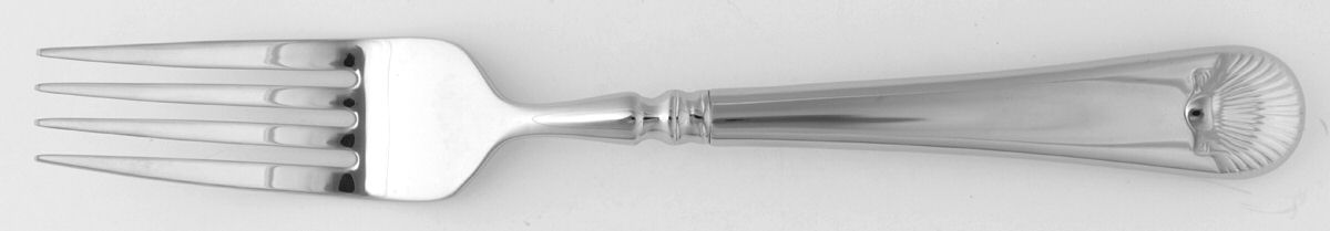 Williamsburg Glouster Shell (Stainless) Fork by Reed & Barton-1