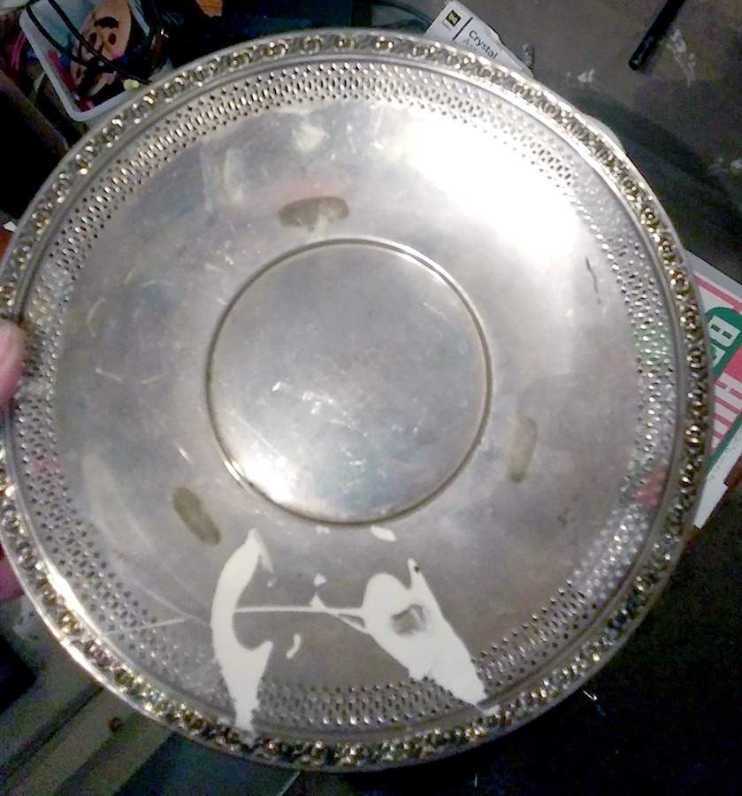 1702 (Silverplate, Hollowware) 8" Sandwich Plate by Reed & Barton-1