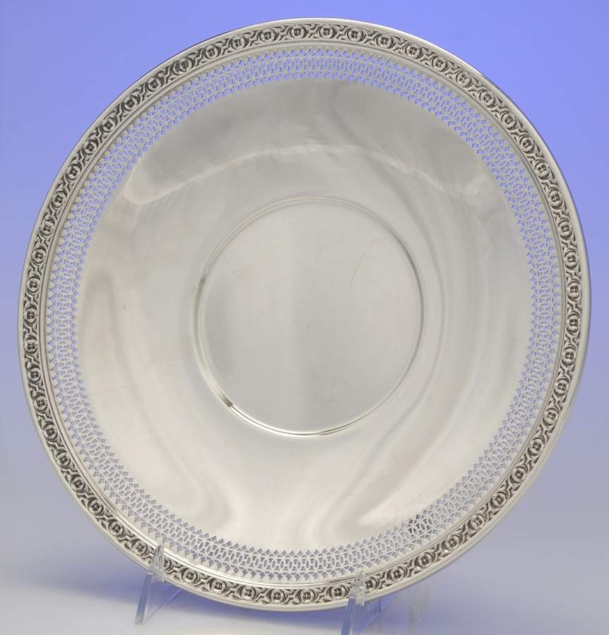 1702 (Silverplate, Hollowware) Silverplate Sandwich Plate by Reed & Barton-1