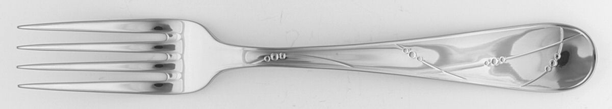 Precious Platinum (Stainless) Large Solid Cold Meat Serving Fork by Royal Doulton-1