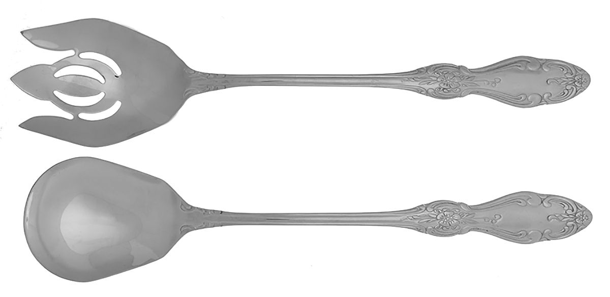 Highgrove (Stainless) Solid Oversized Serving Salad Set by Reed & Barton-1