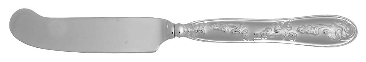 Botticelli-Satin (Stainless) Flat Handle Master Butter Knife by Ricci (Argentieri)-1