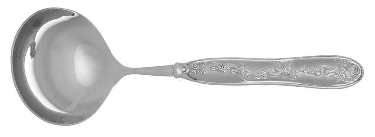 Botticelli-Satin (Stainless) Solid Gravy Ladle by Ricci (Argentieri)-1