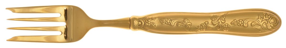 Botticelli-Satin Gold Electroplate Individual Salad Fork by Ricci (Argentieri)-1