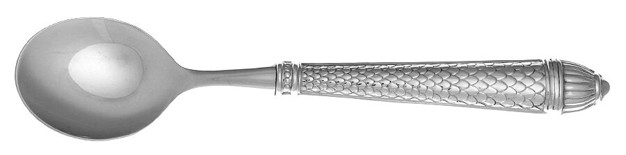 Raffaello (Stainless) Round Bowl Soup Spoon (Cream Soup) HC by Ricci (Argentieri)-1