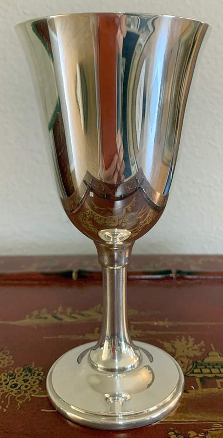1025 (Silverplate, Hollowware) Water Goblet by Reed & Barton-1