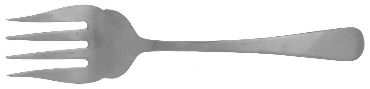 Wilmington (Stainless) Medium Solid Cold Meat Serving Fork by RSVP Flatware-1
