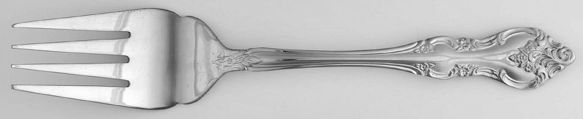 RXV2 (Silverplate) Large Solid Cold Meat Serving Fork by RSVP Flatware-1