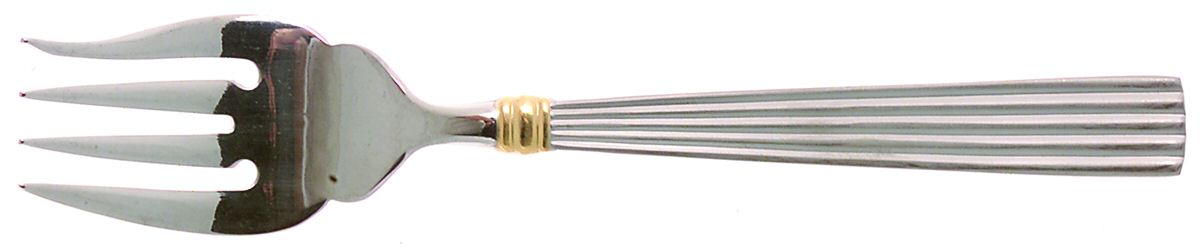 Crescendo (Matte, Gold Accent) Individual Salad Fork by Reed & Barton-1