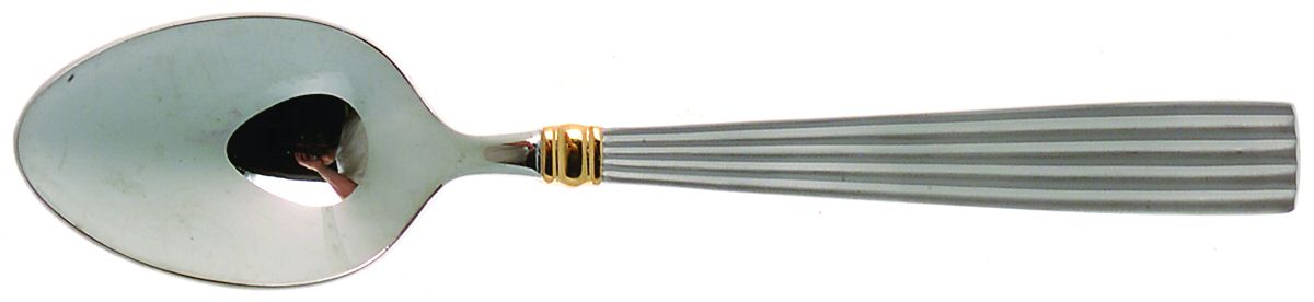 Crescendo (Matte, Gold Accent) Place/Oval Soup Spoon by Reed & Barton-1