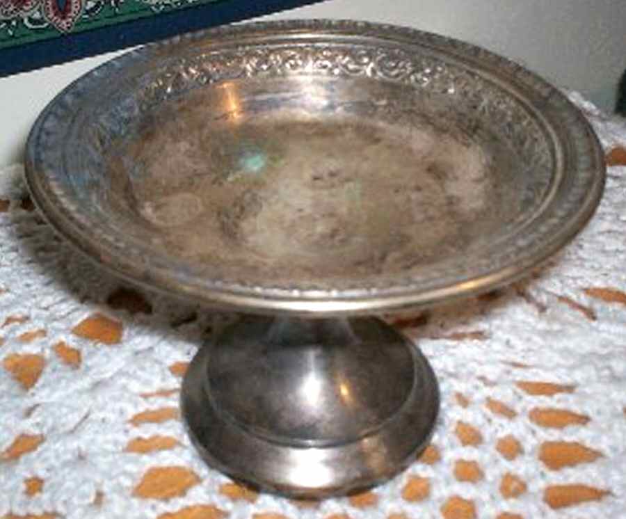 1231(Silverplate, Hollowware) Silverplate Compote by Reed & Barton-1
