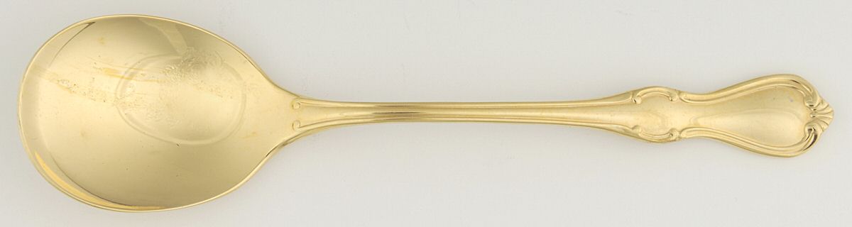 Camelot-Gold (Gold Electroplate) Sugar Spoon by Reed & Barton-1