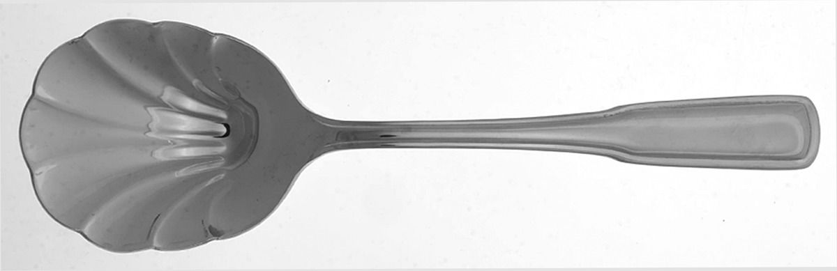 Blake (Stainless) Solid Shell Casserole Spoon by Reed & Barton-1