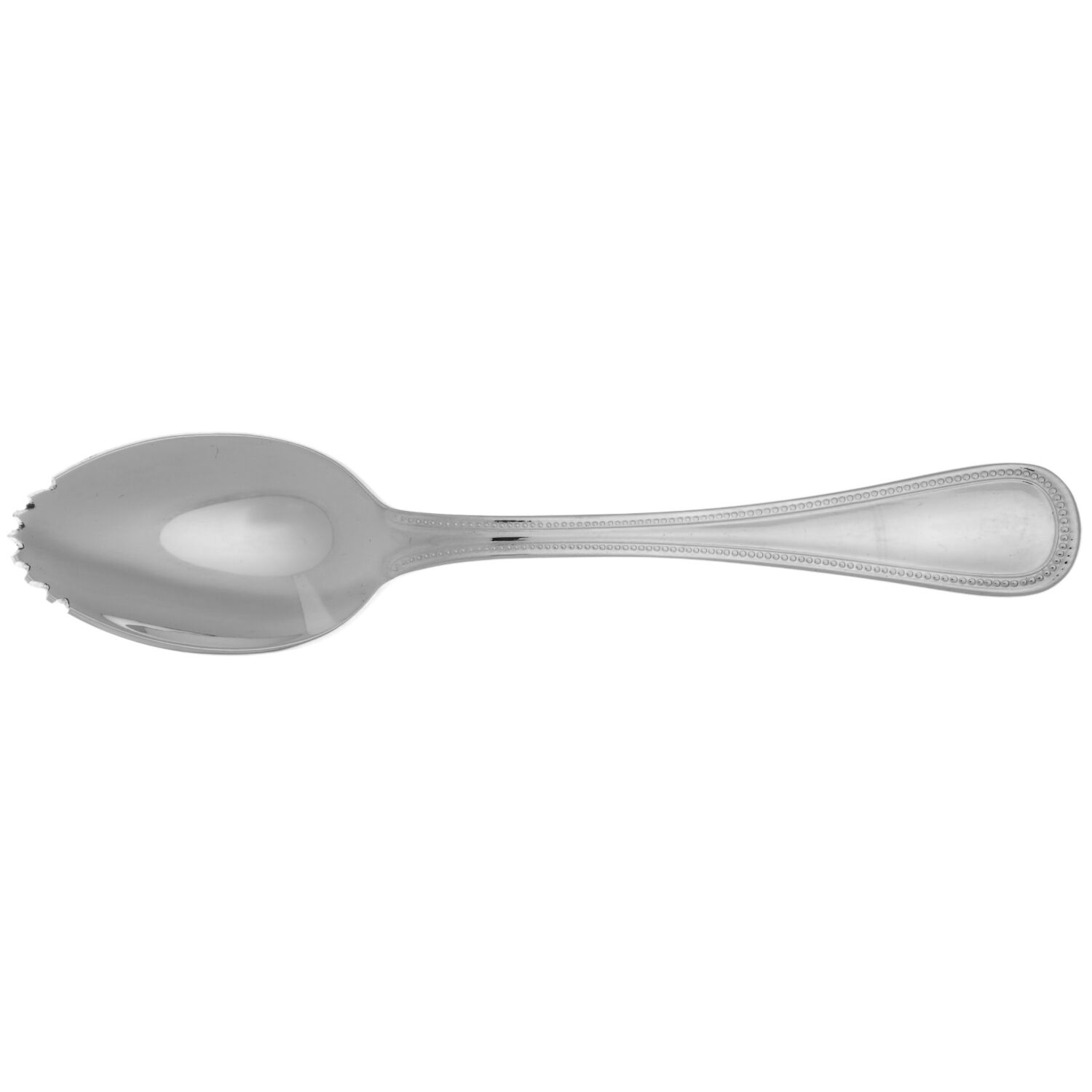 Grand Hotel II (Stainless) Fruit/Orange Spoon Individual, Serrated Bowl HC by Reed & Barton-1