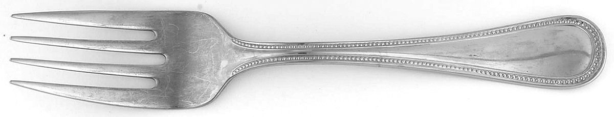 Grand Hotel II (Stainless) Medium Solid Cold Meat Serving Fork by Reed & Barton-1