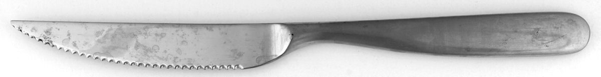 Stanton-Satin (Stainless) Individual Steak Knife Hollow Handle Serrate Blade by Robert Welch-1